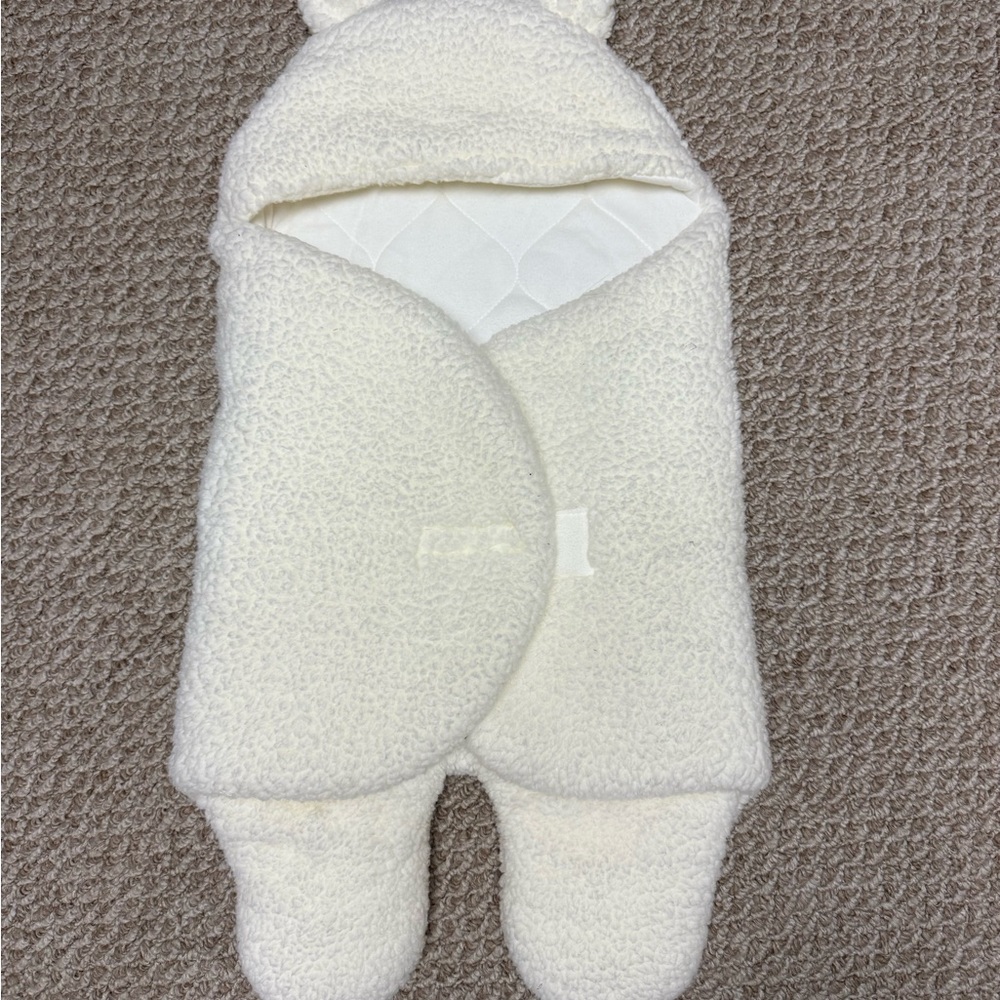 Cozy White Baby One Piece